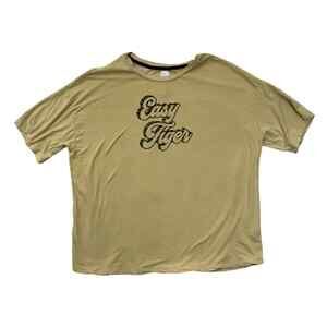 Secret Treasures Men's L Large Tan Tee T-Shirt Easy Tiger Logo